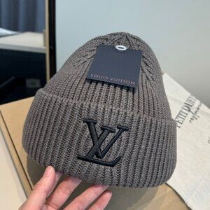 Louis Vuitton Grey Winter Beanie